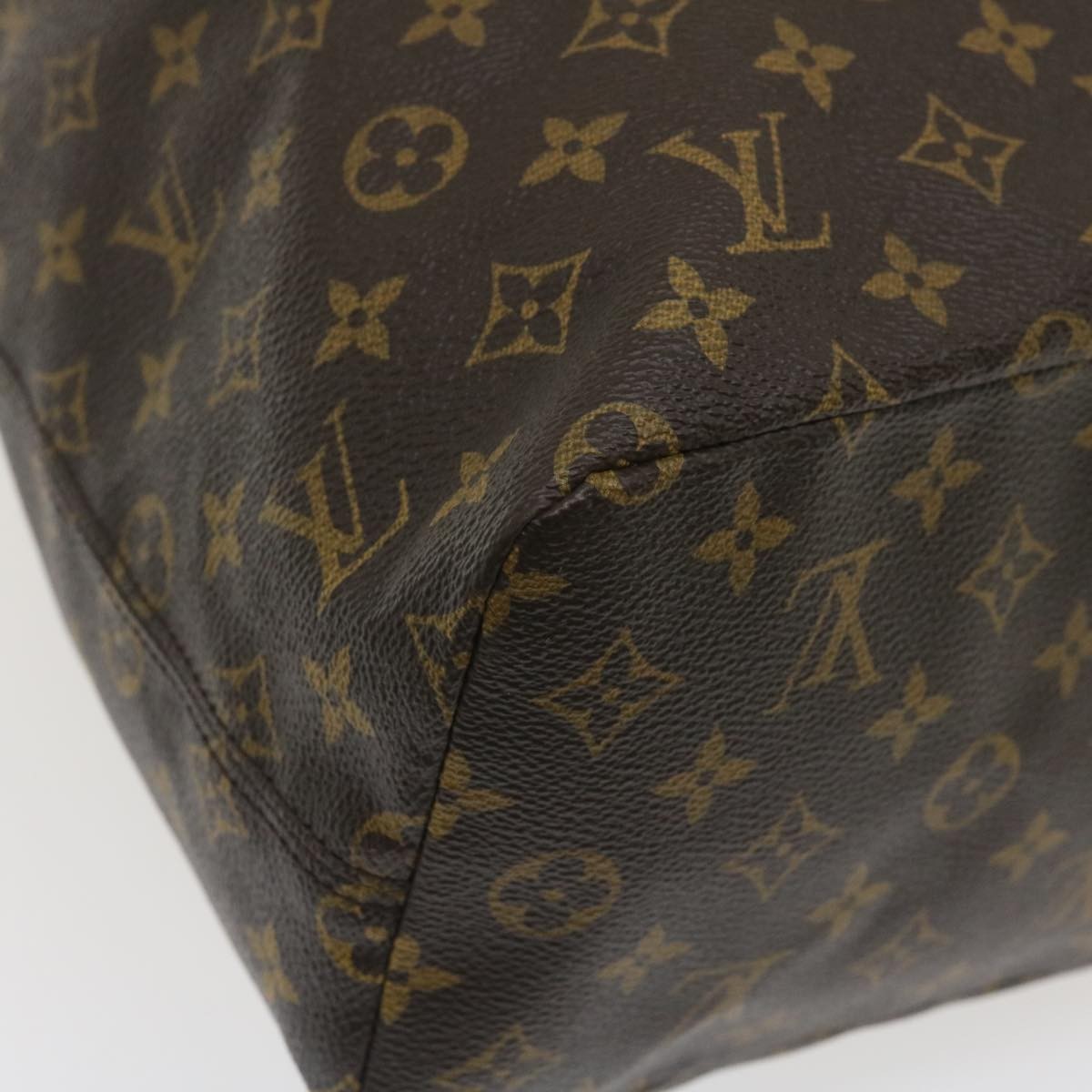 Louis Vuitton Cabas Light Drawstring Monogram Split Canvas Brown Canvas Tote Bag Bag (Pre-Owned)