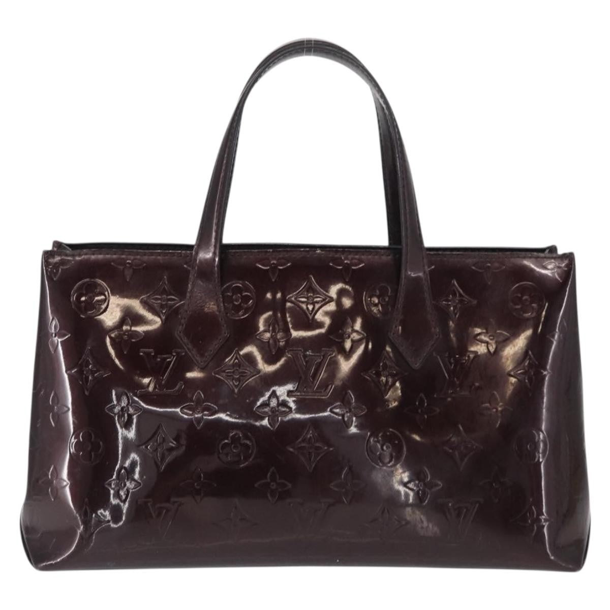 Louis Vuitton Wilshire Monogram Vernis Burgundy Patent_Leather Tote Bag Bag (Pre-Owned)