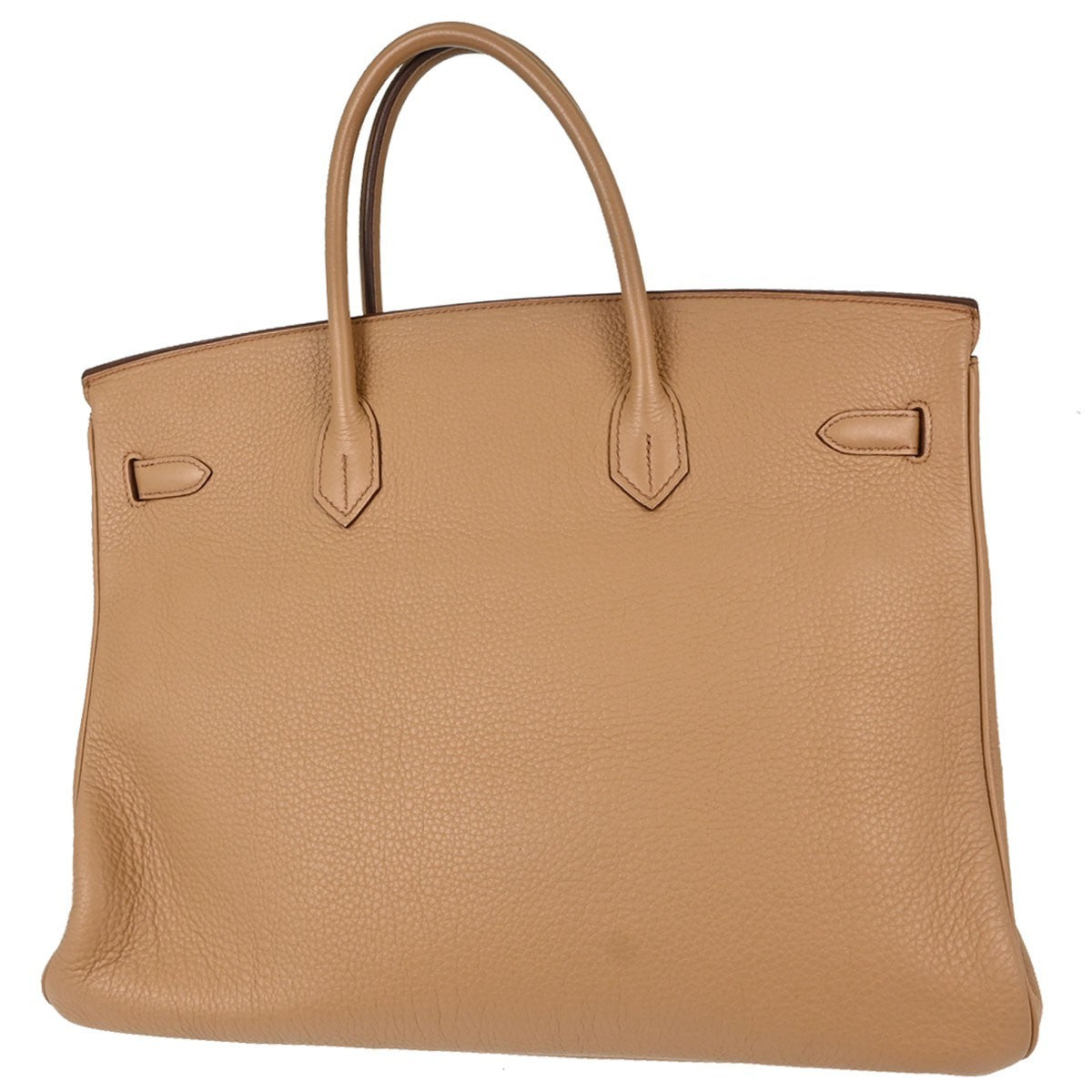 Hermes Birkin Brown Togo With Palladium Hardware Camel Leather Handbag (Pre-Owned)