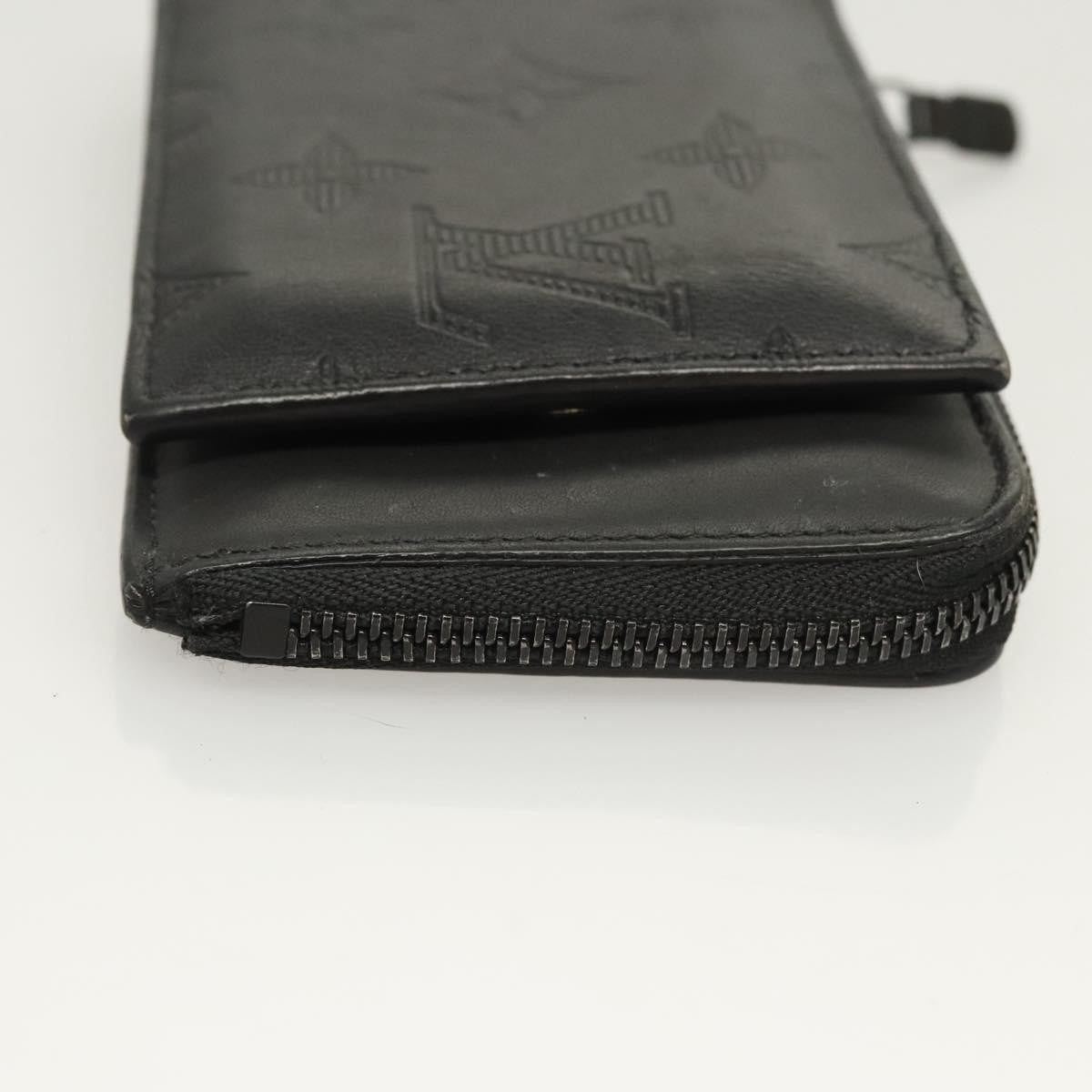 Louis Vuitton Hybrid Monogram Shadow Leather Black Leather Wallets Accessory (Pre-Owned)