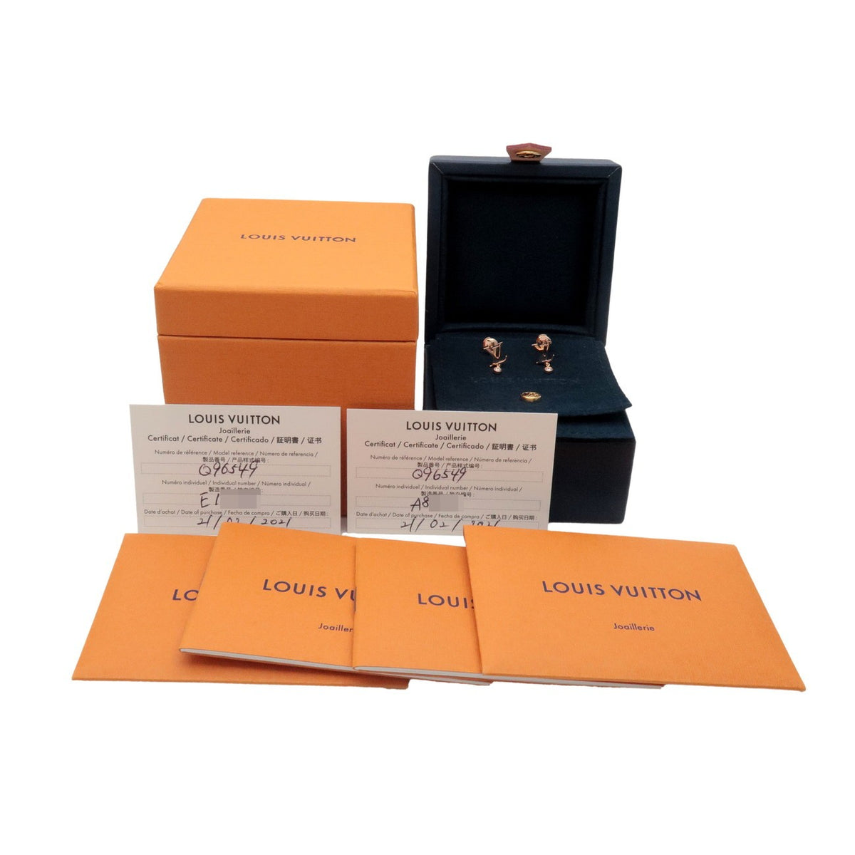 Louis Vuitton Idylle Blossom Lv Ear Stud 18K Yellow Gold With Diamond Gold Rose_Gold Earrings Jewelry (Pre-Owned)