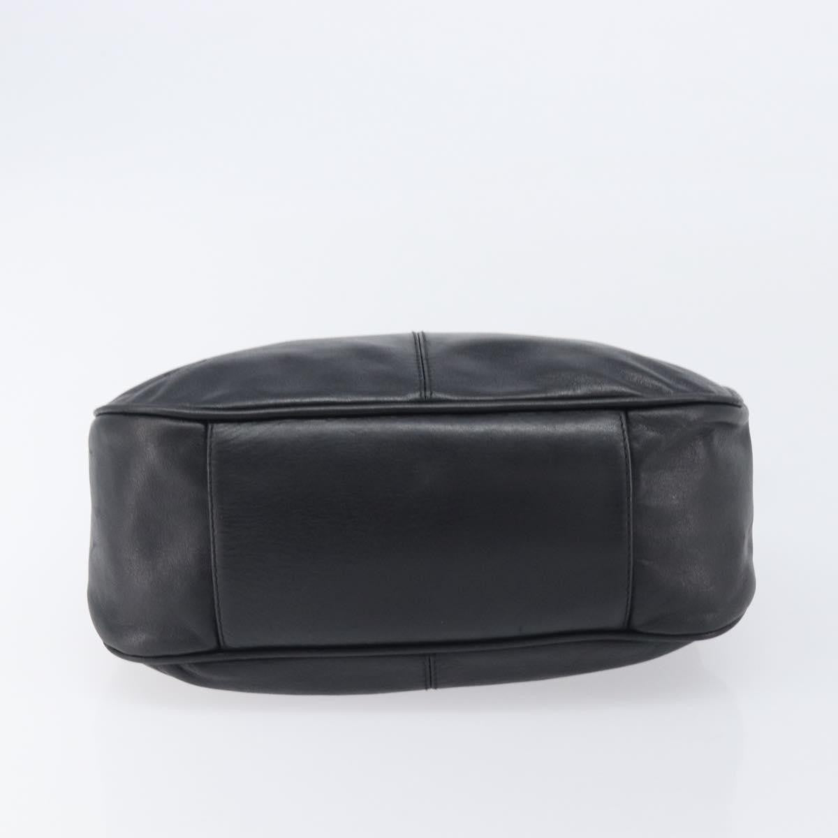 MCM Vintage Leather Black Leather Handbag (Pre-Owned)