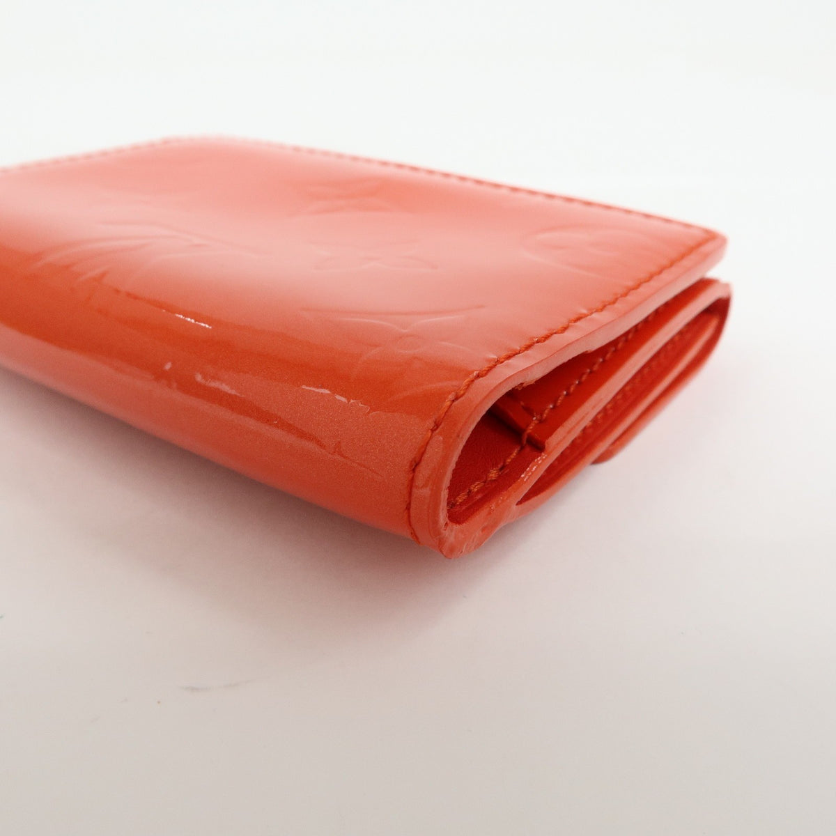 Louis Vuitton Ludlow Vernis Orange Leather Wallets Accessory (Pre-Owned)