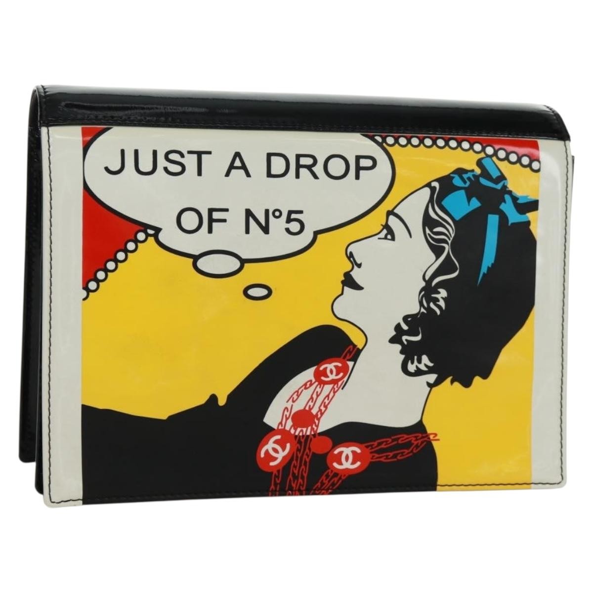 Chanel Just A Drop Of No.5 Comic Coco Clutch Patent Multicolour Patent_Leather Clutche & Pouche Bag (Pre-Owned)