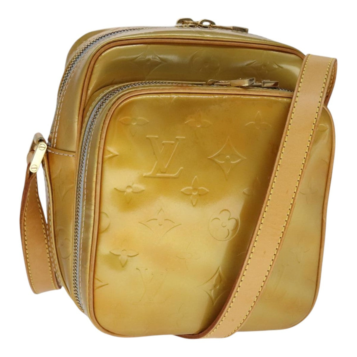 Louis Vuitton Wooster Monogram Vernis Yellow Patent_Leather Bag (Pre-Owned)