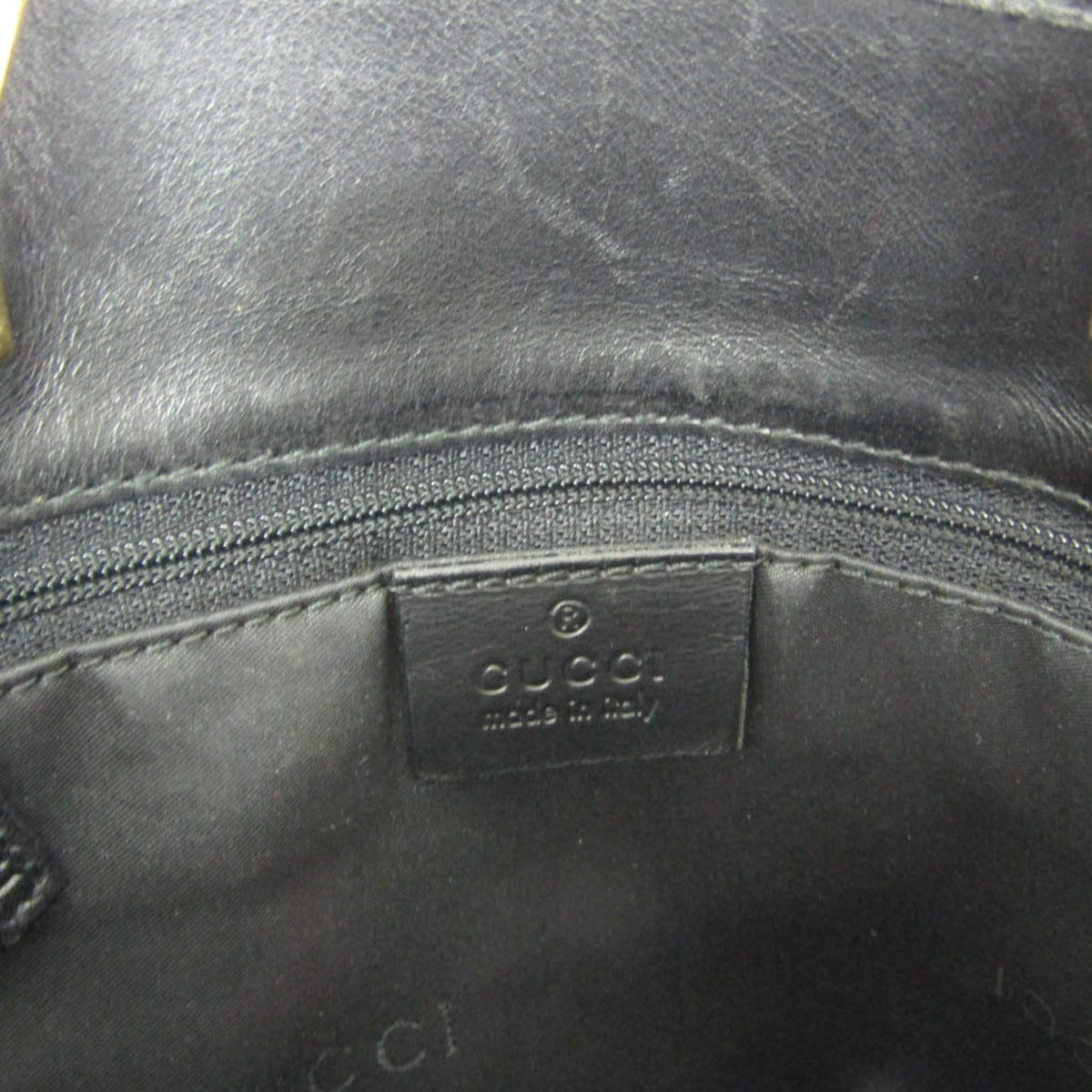 Gucci Vintage Bucket Shopping Gg Canvas Black Canvas Tote Bag Bag (Pre-Owned)