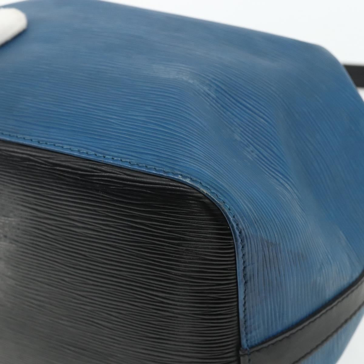 Louis Vuitton Bicolor Petit Noe Epi Leather Blue Leather Shoulder Bag Bag (Pre-Owned)