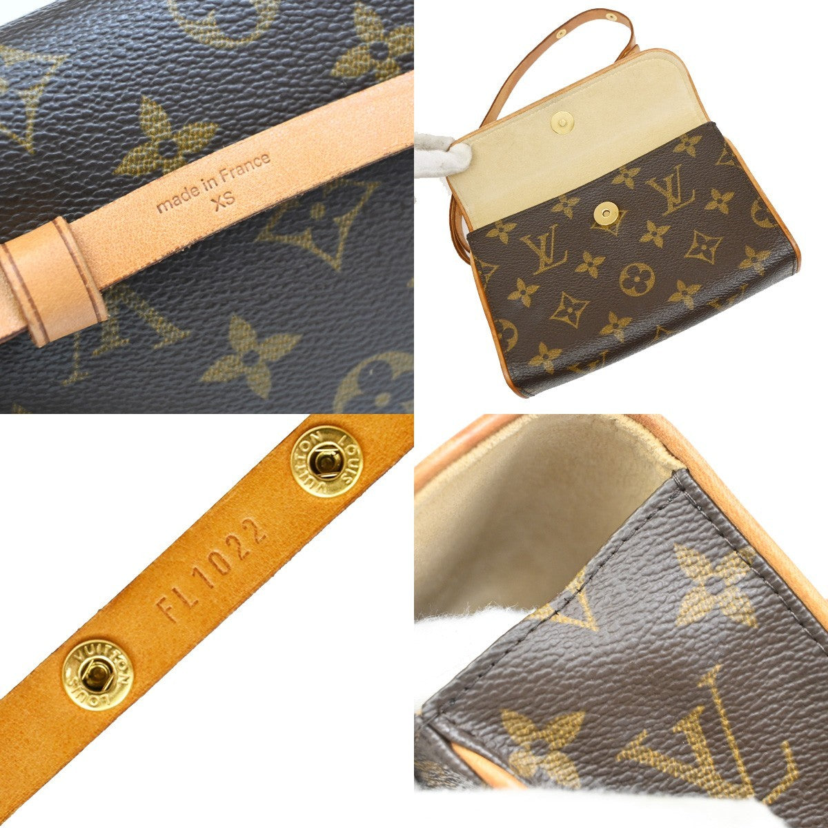 Louis Vuitton Florentine Pochette Canvas Brown Canvas Clutche & Pouche Bag (Pre-Owned)