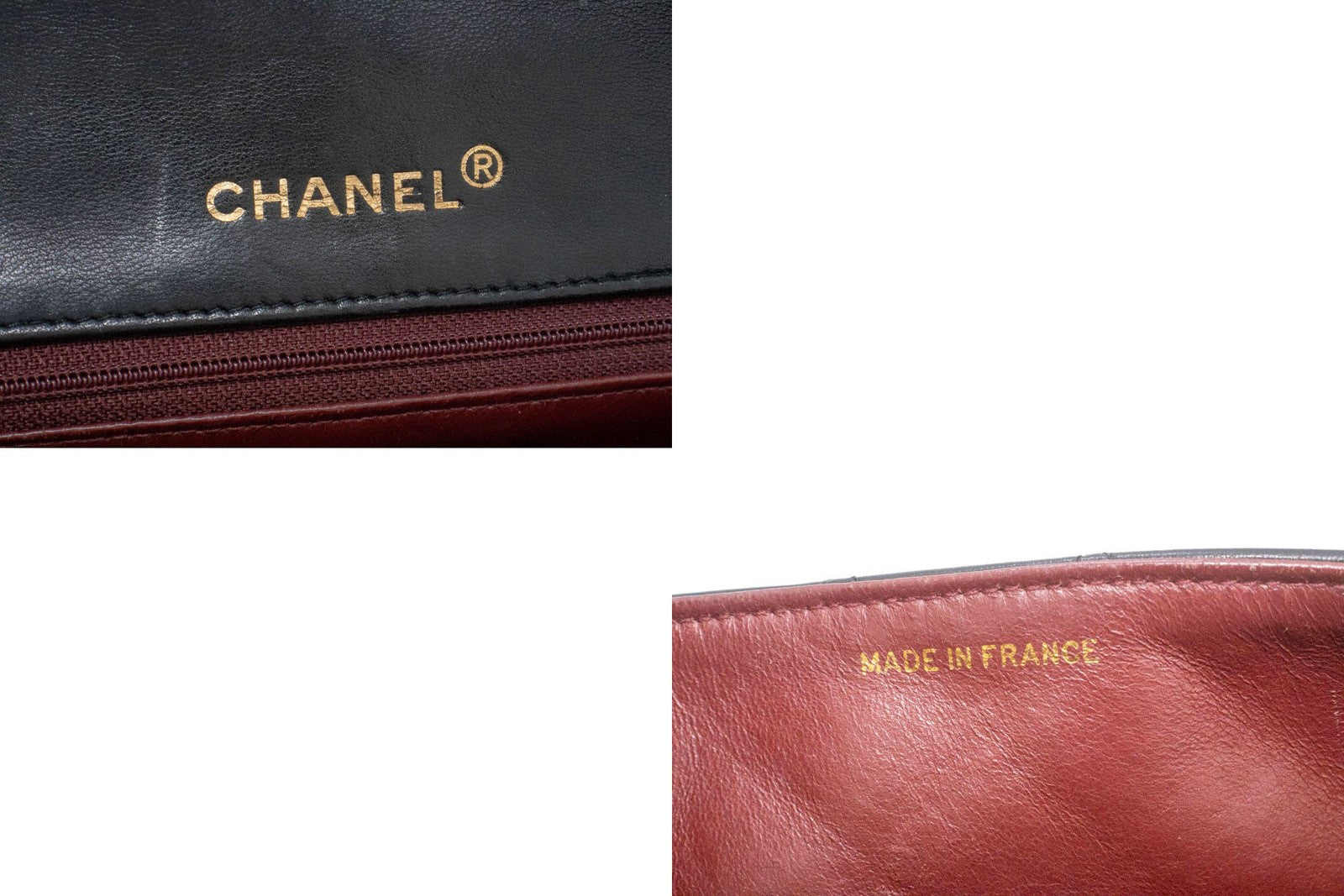 Chanel Vintage Full Flap Quilted Lambskin Black Leather Shoulder Bag Bag (Pre-Owned)