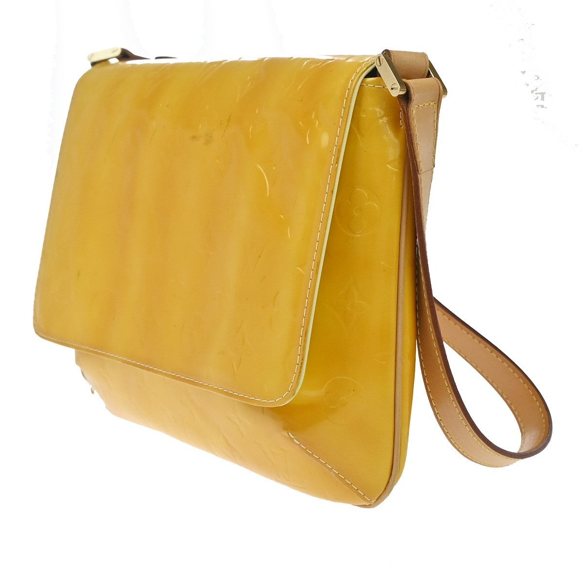 Louis Vuitton Thompson Street Monogram Vernis Yellow Patent_Leather Shoulder Bag Bag (Pre-Owned)