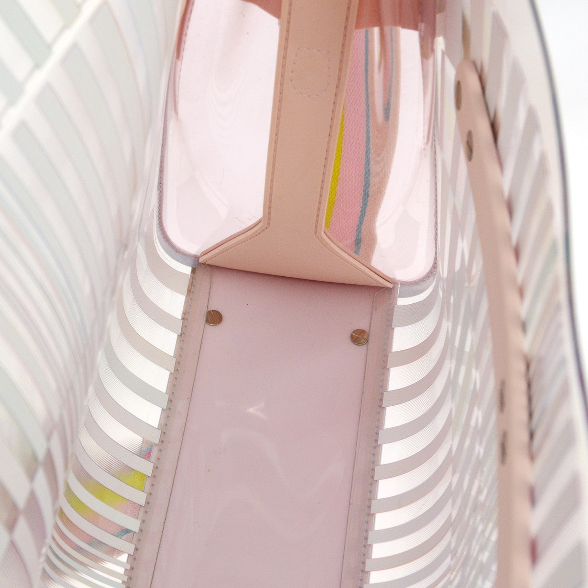 Delvaux The Eye Catcher Tempete Top Handle Multicolor Pvc Multicolour Pvc Handbag (Pre-Owned)