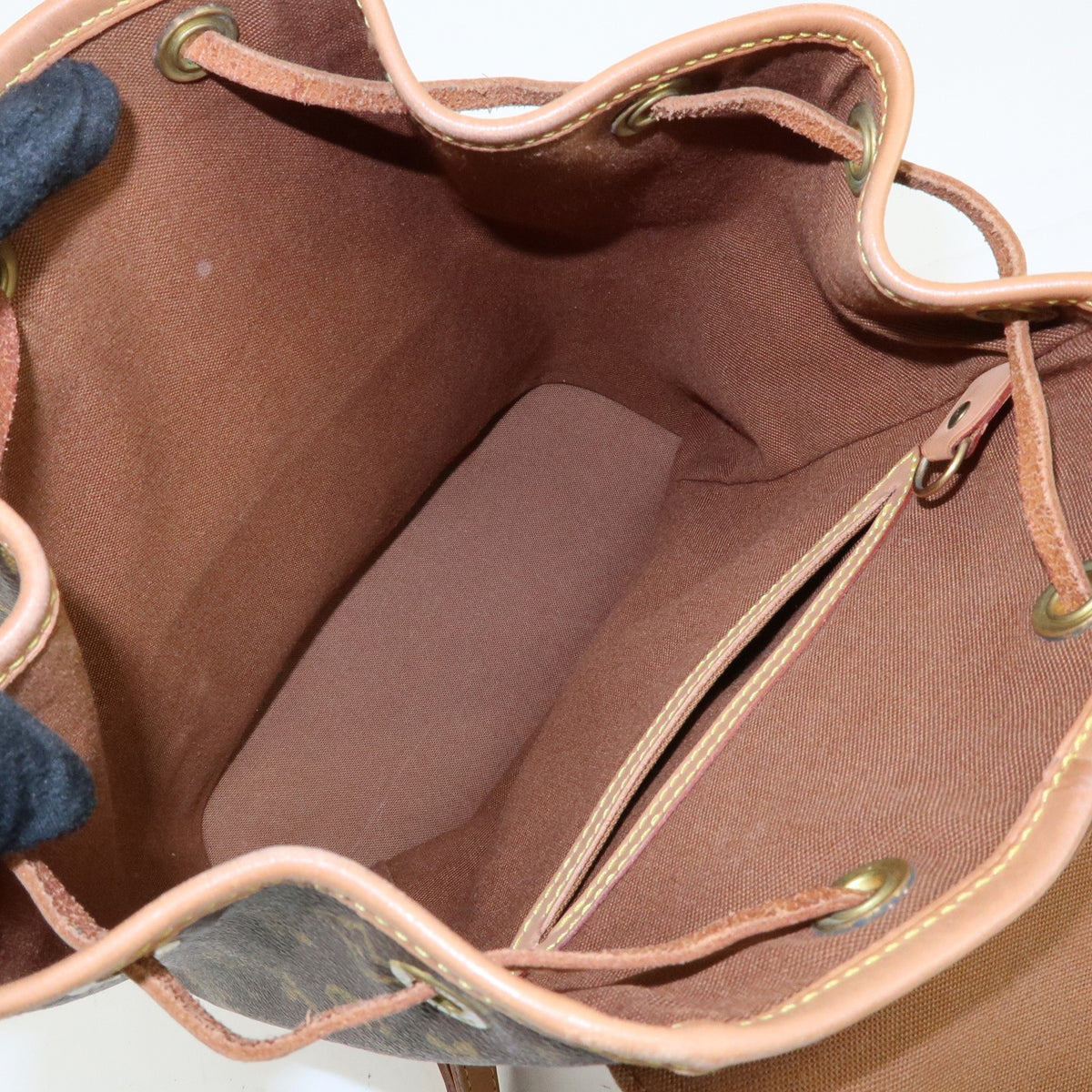 Louis Vuitton Vintage Montsouris Monogram Canvas Brown Canvas Backpack Bag (Pre-Owned)