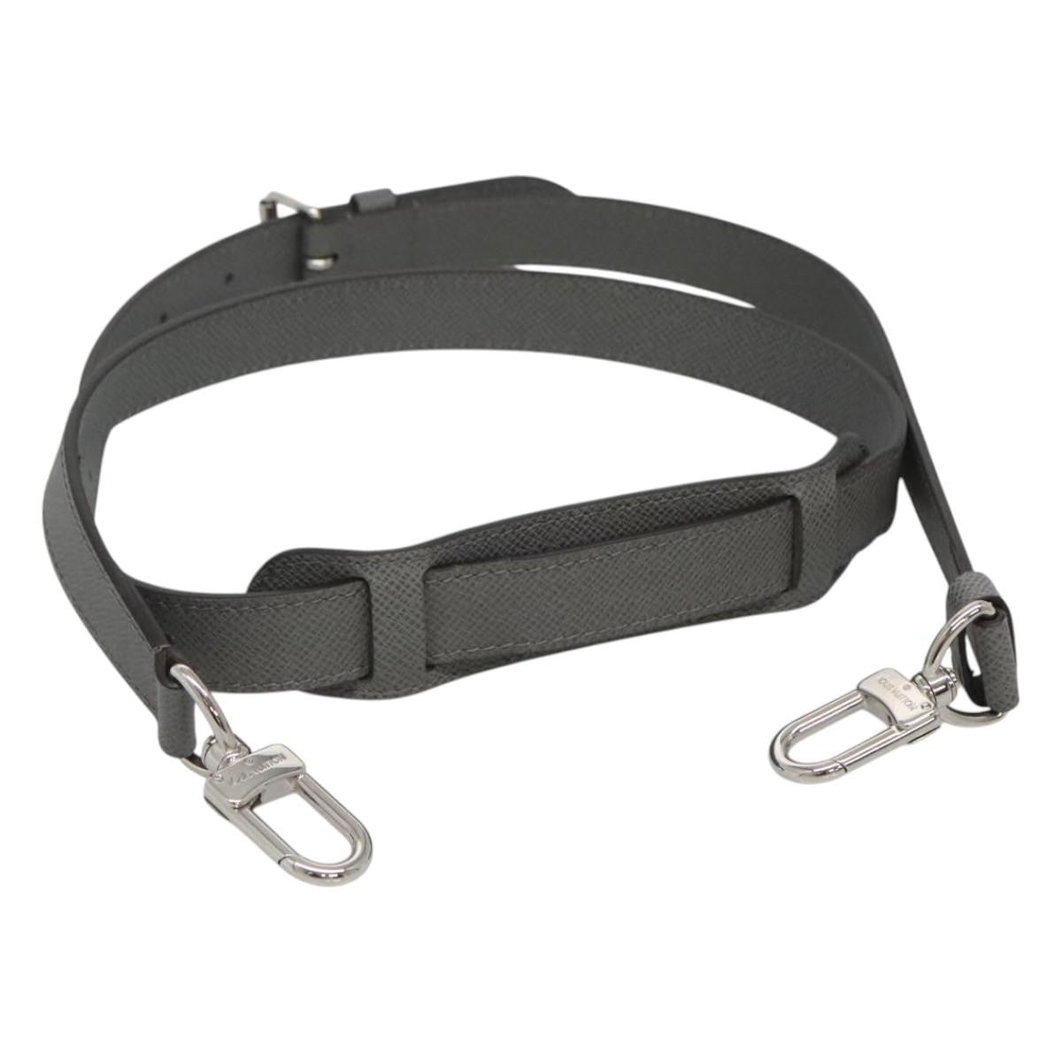 Louis Vuitton Adjustable Shoulder Strap Leather Gray Leather Straps Accessory (Pre-Owned)