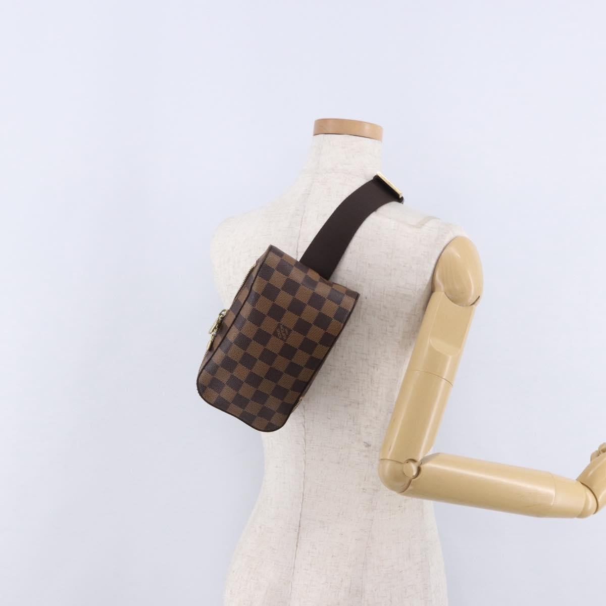 Louis Vuitton Geronimos Damier Brown Canvas Clutche & Pouche Bag (Pre-Owned)