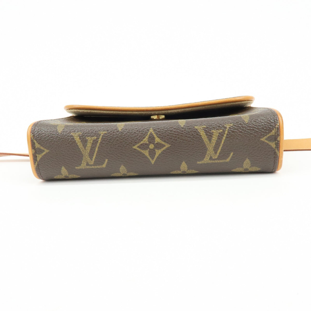 Louis Vuitton Florentine Waist Monogram Canvas Brown Canvas Handbag (Pre-Owned)
