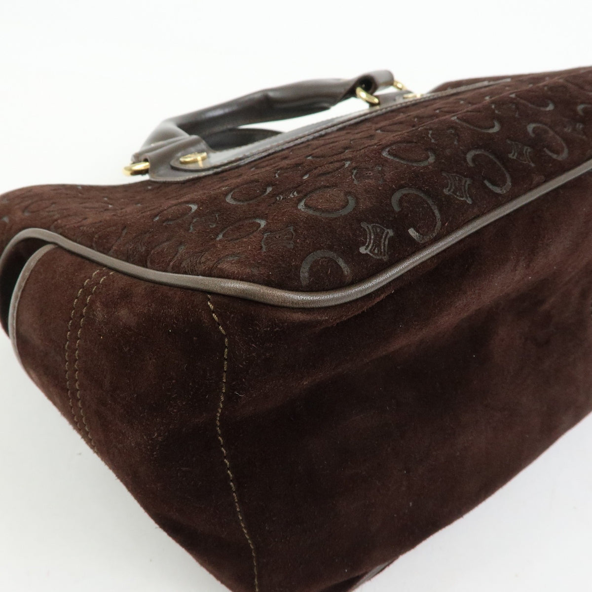 Celine Boogie Suede Brown Suede Handbag (Pre-Owned)