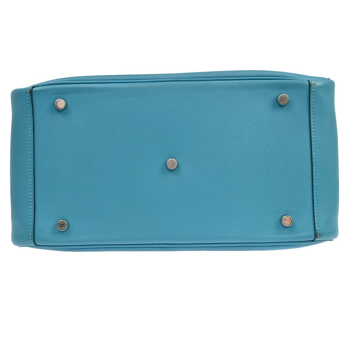 Hermes Lindy Swift Turquoise Leather Shoulder Bag Bag (Pre-Owned)