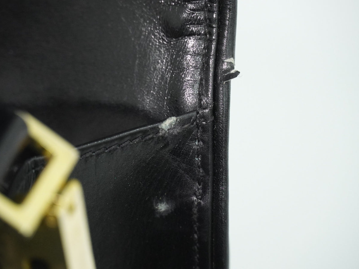 Gucci Shoulder Leather Black Leather Shoulder Bag Bag (Pre-Owned)