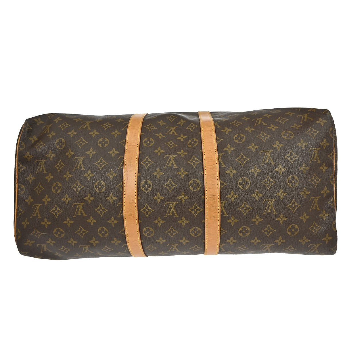 Louis Vuitton Keepall Monogram Brown Canvas Travel Bag Bag (Pre-Owned)