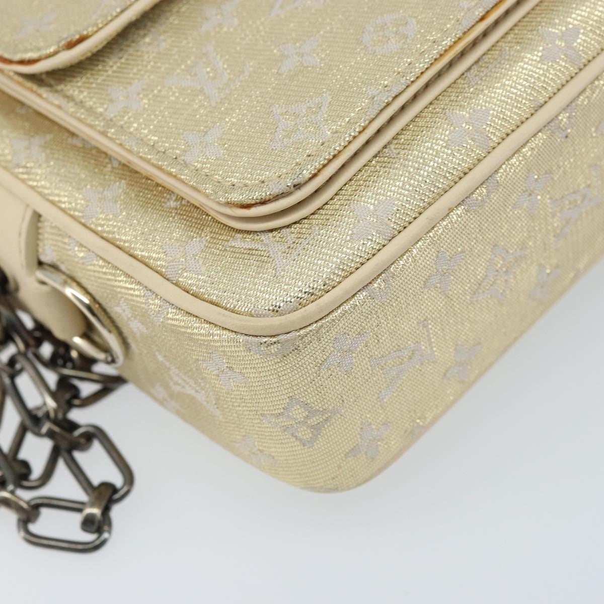 Louis Vuitton Mckenna Mini Lin Gold Canvas Shoulder Bag Bag (Pre-Owned)
