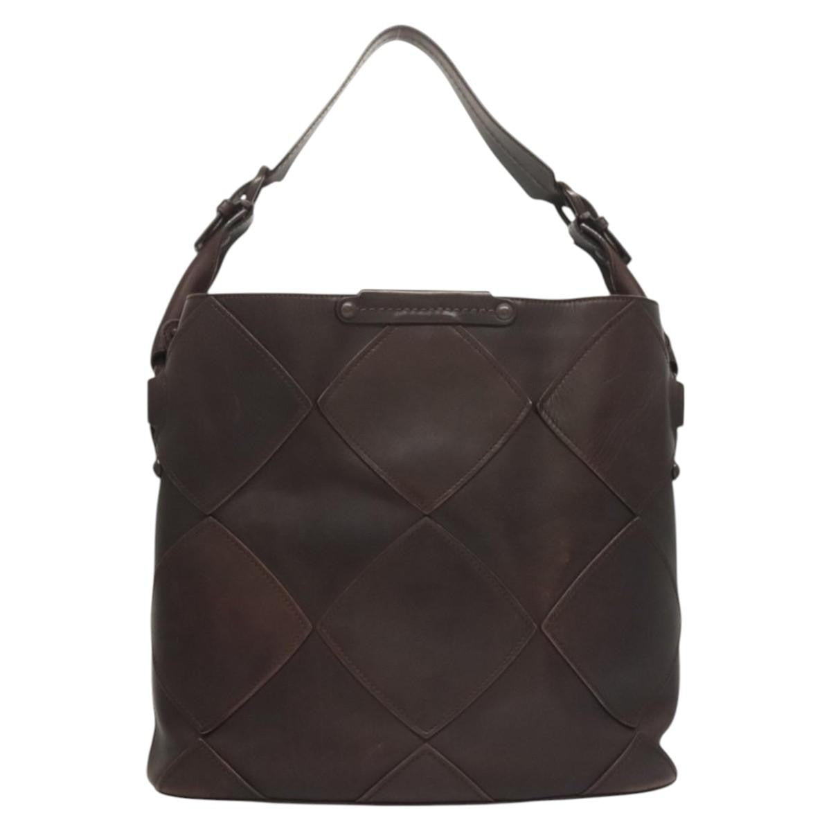 Salvatore Ferragamo Vintage Leather Brown Leather Shoulder Bag Bag (Pre-Owned)