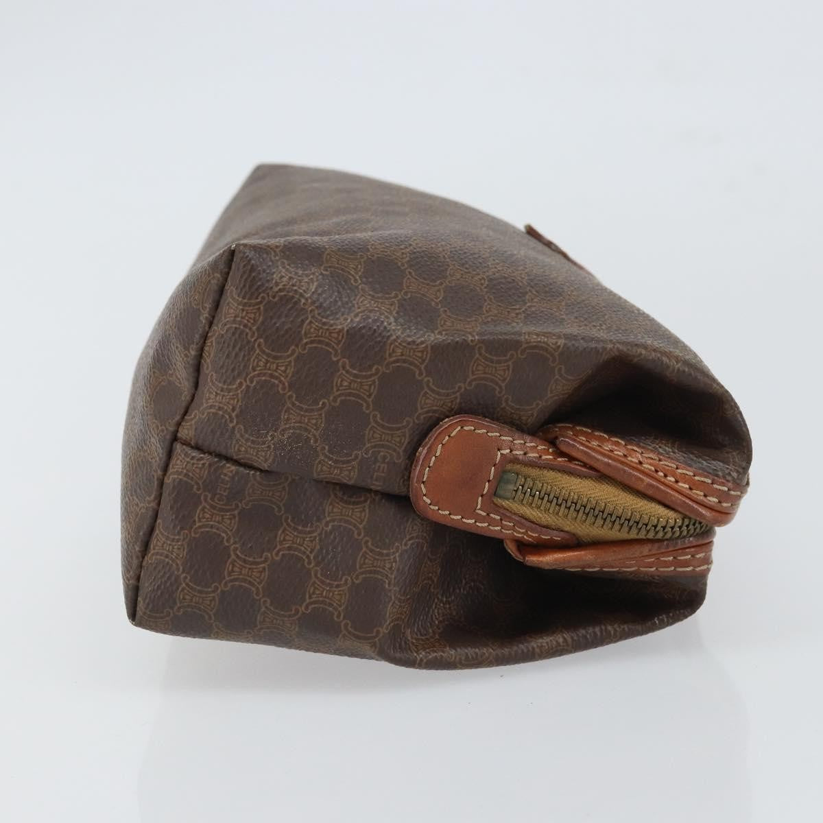 Celine Macadam Pochette Canvas And Leather Brown Canvas Clutche & Pouche Bag (Pre-Owned)