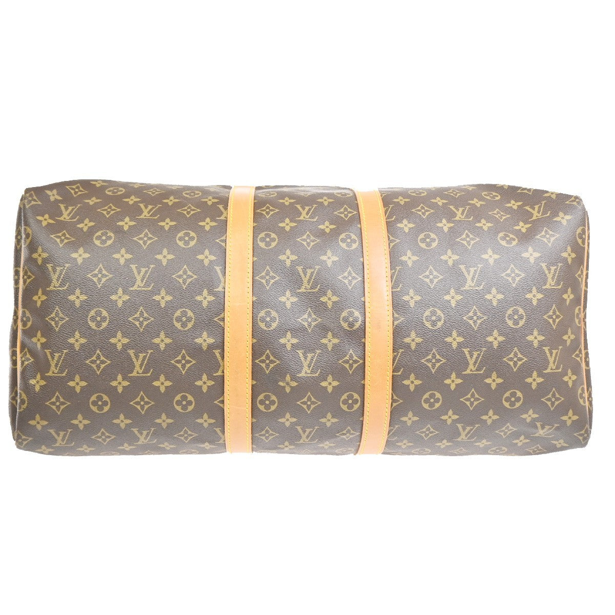 Louis Vuitton Keepall Bag Monogram Canvas Brown Canvas Travel Bag Bag (Pre-Owned)