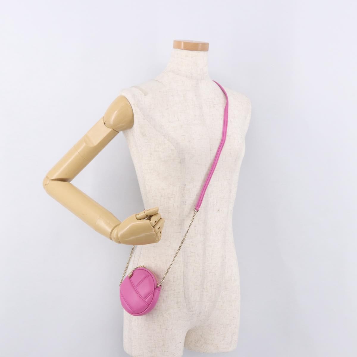 Bvlgari Shoulder Leather Pink Leather Shoulder Bag Bag (Pre-Owned)