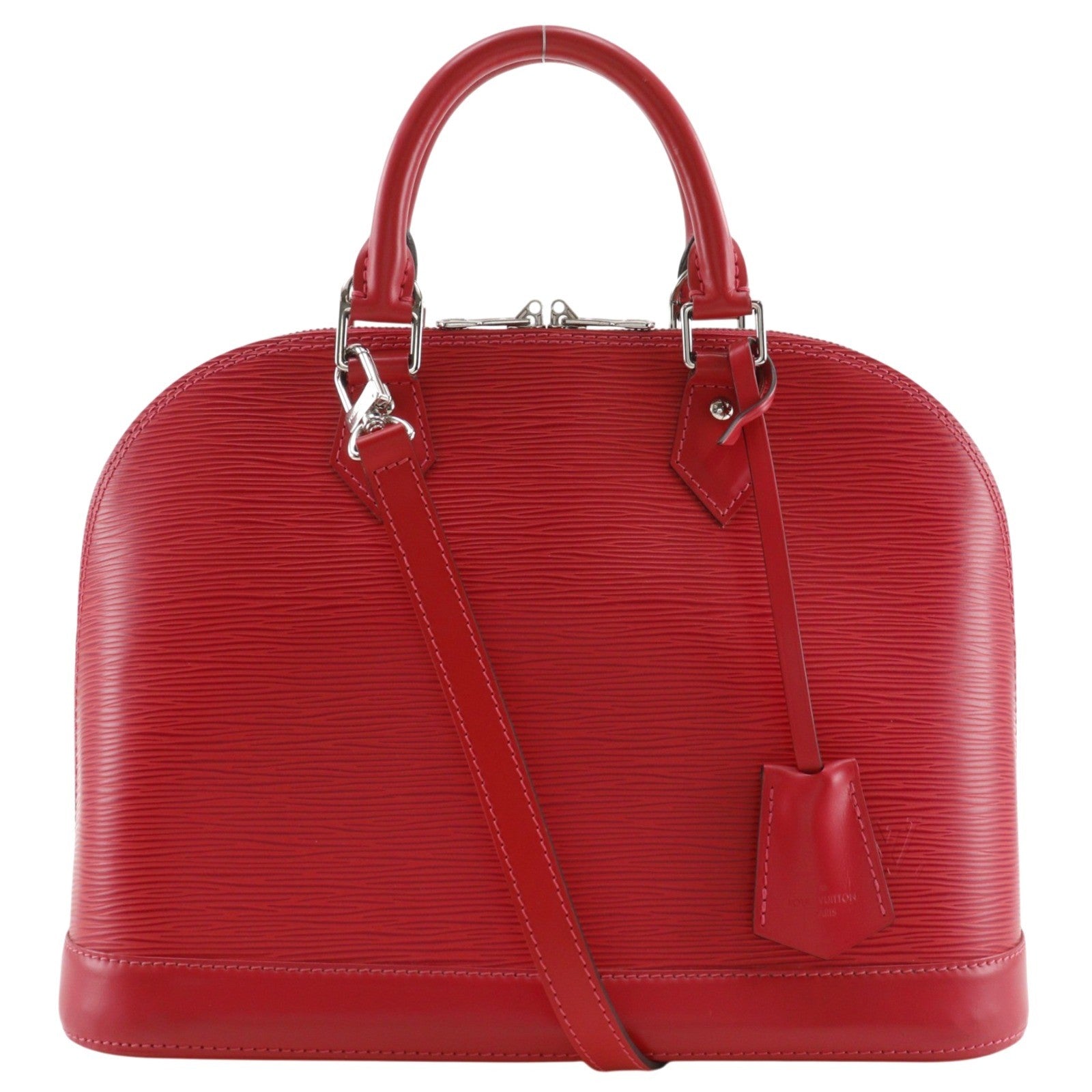 Louis Vuitton Alma Epi Red Leather Handbag (Pre-Owned)