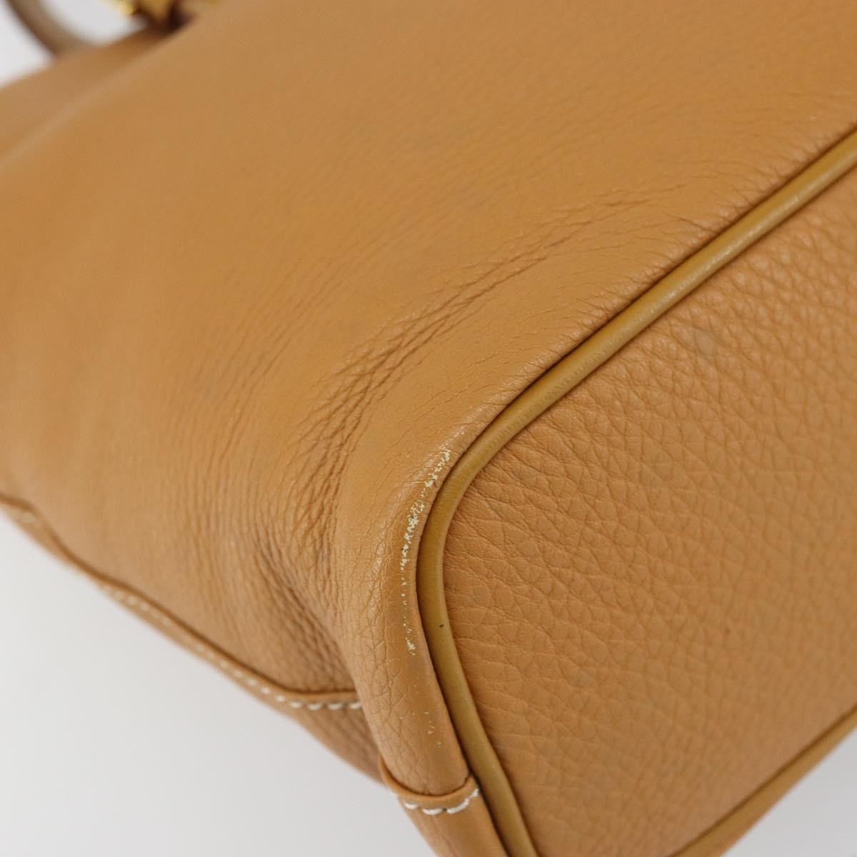 Burberry Vintage Leather Beige Leather Tote Bag Bag (Pre-Owned)