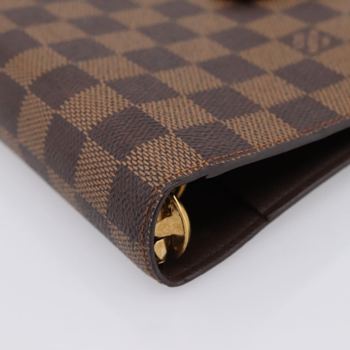 Louis Vuitton Agenda Cover Damier Canvas Brown Canvas Wallets Accessory (Pre-Owned)