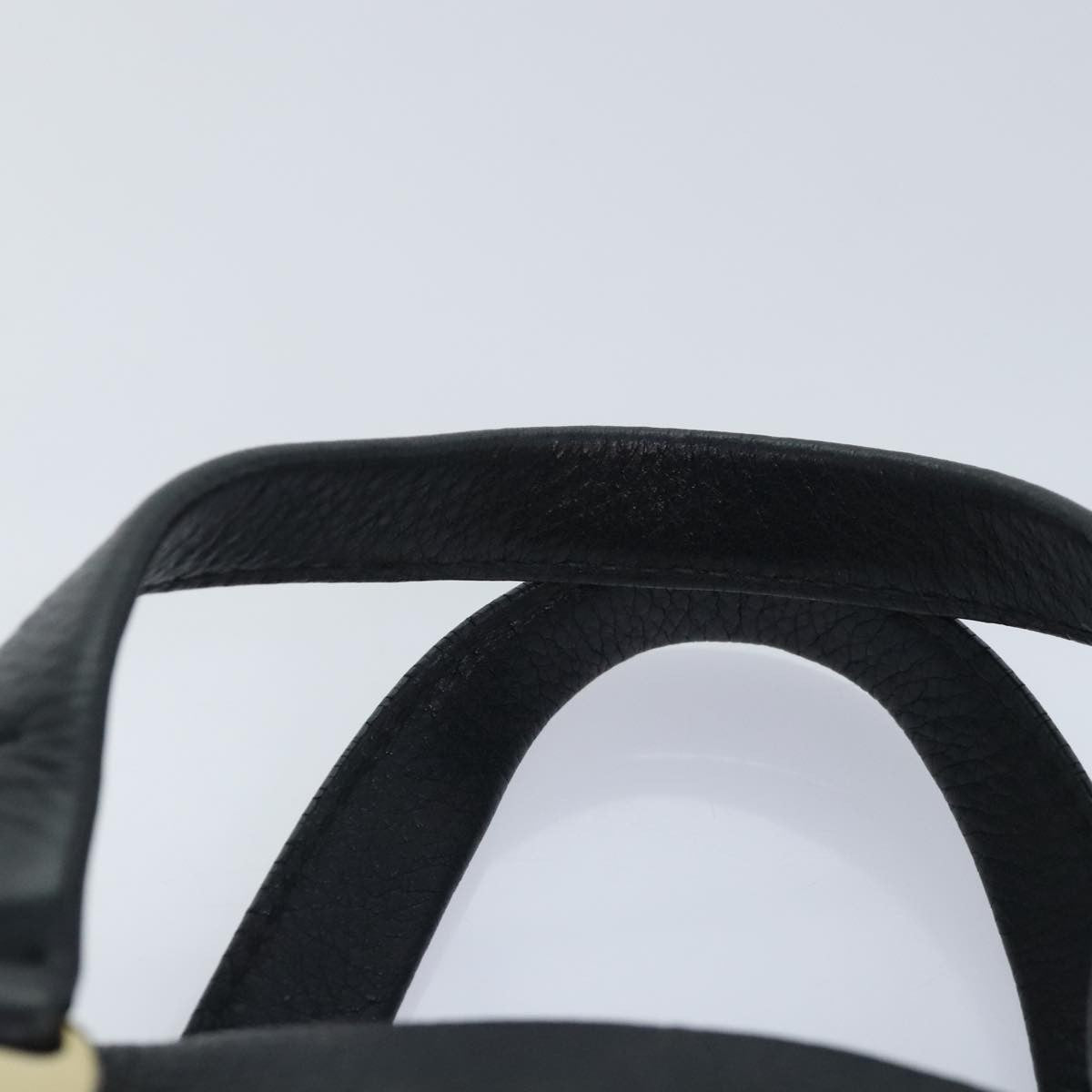 Salvatore Ferragamo Vala Leather Black Leather Handbag (Pre-Owned)