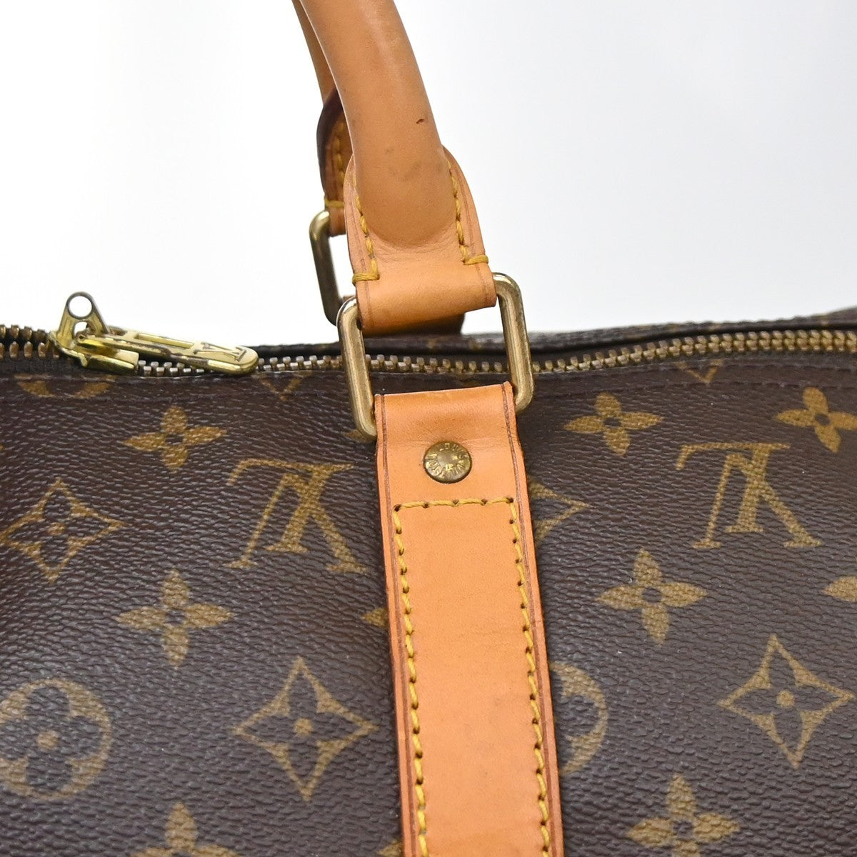 Louis Vuitton Keepall Monogram Canvas Brown Canvas Travel Bag Bag (Pre-Owned)