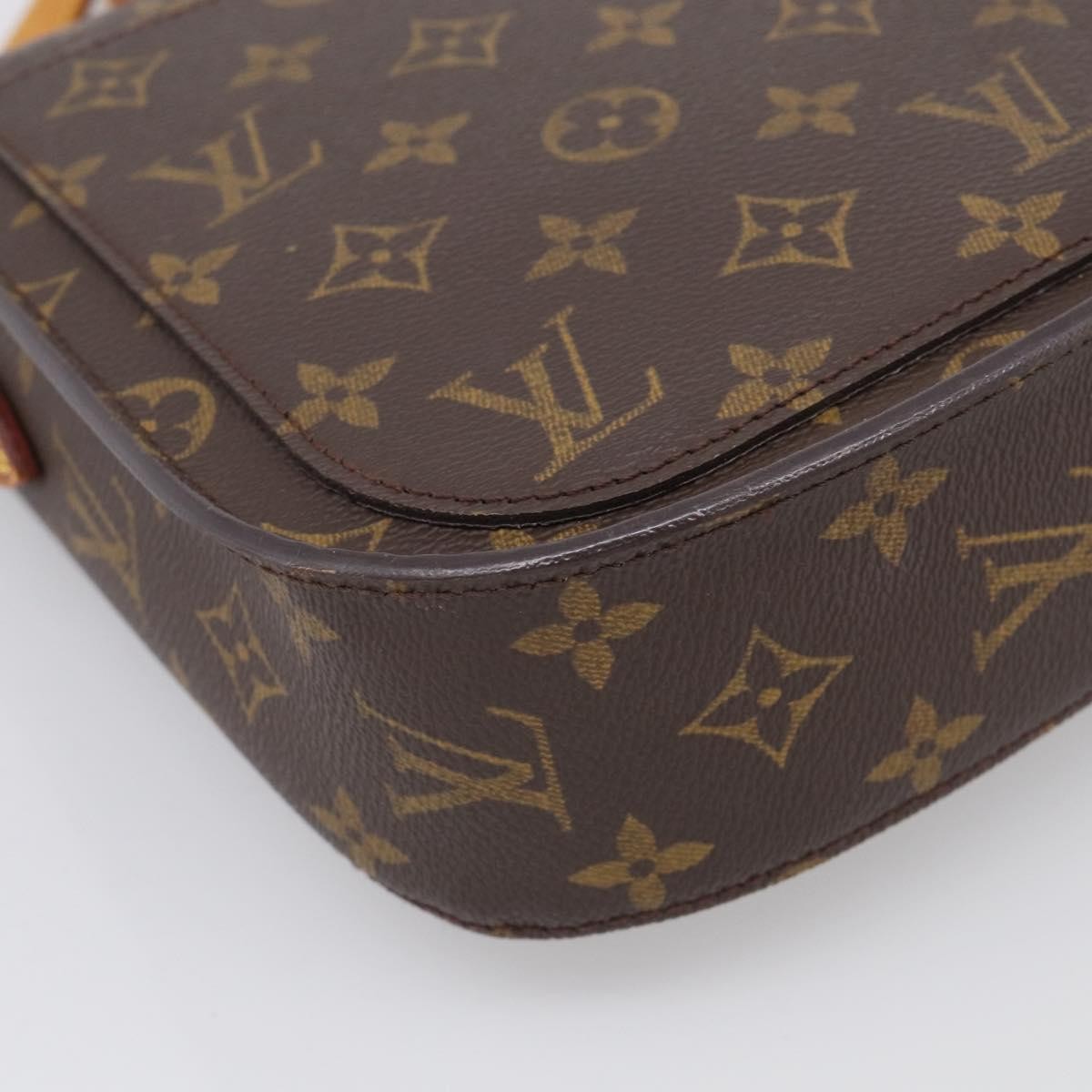 Louis Vuitton Saint Cloud Monogram Canvas Brown Canvas Handbag (Pre-Owned)
