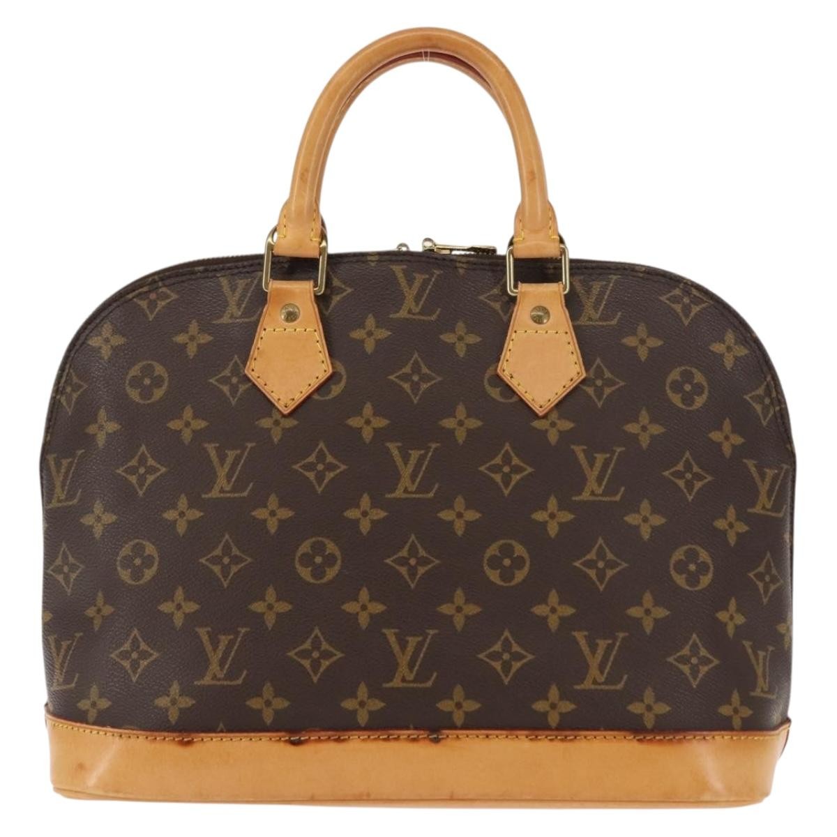 Louis Vuitton Alma Monogram Canvas Brown Canvas Handbag (Pre-Owned)