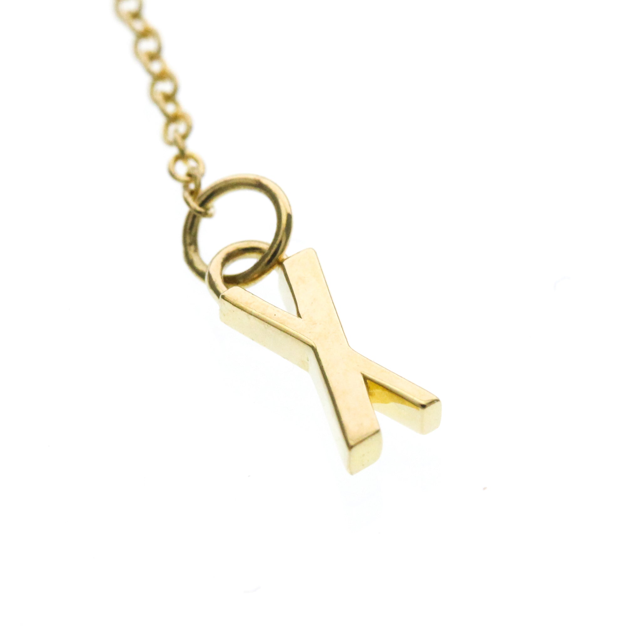 Tiffany & Co. Atlas X Closed Interlocking Pendant 18K Yellow Gold Gold Yellow_Gold Necklace Jewelry (Pre-Owned)