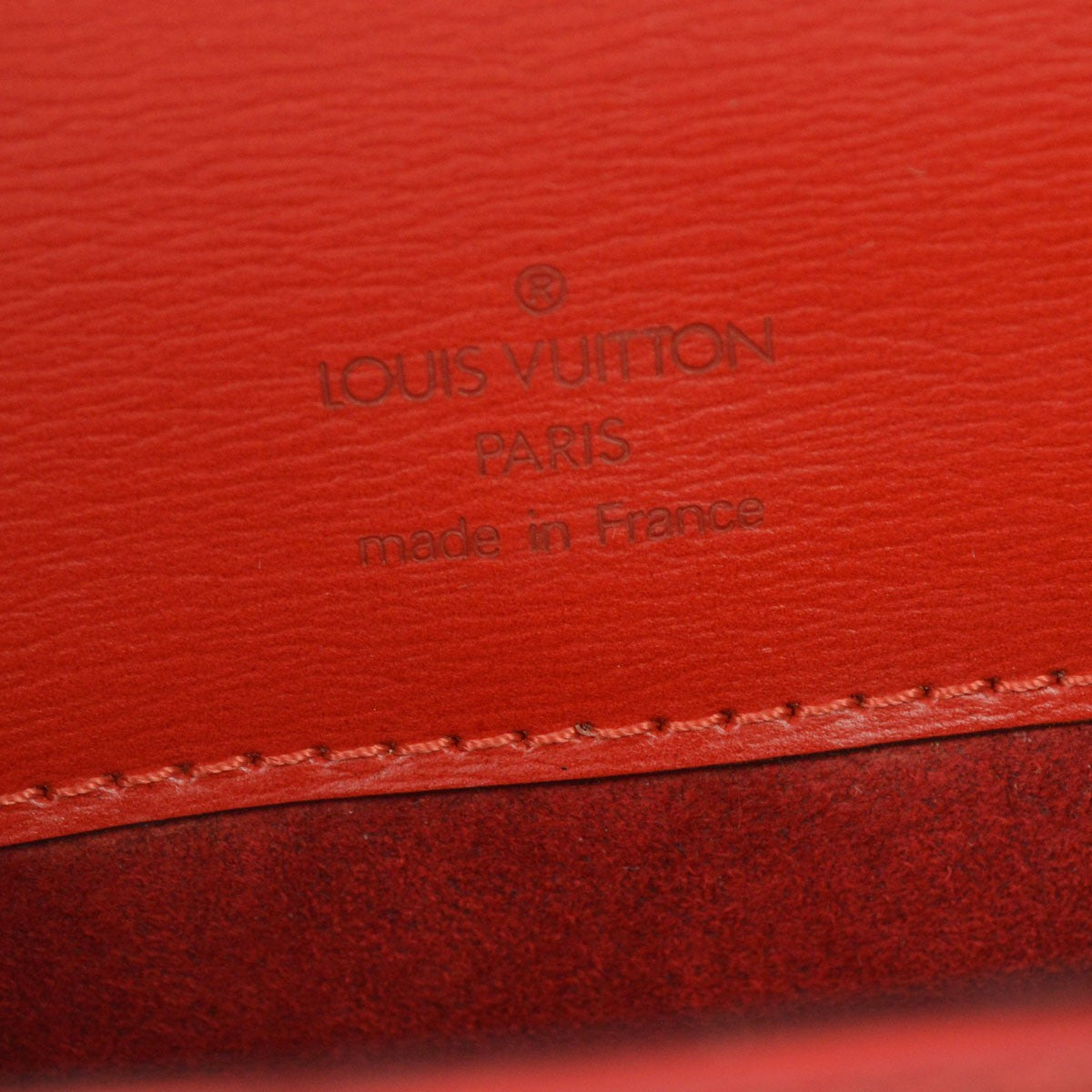 Louis Vuitton Buci Epi Leather Red Leather Handbag (Pre-Owned)