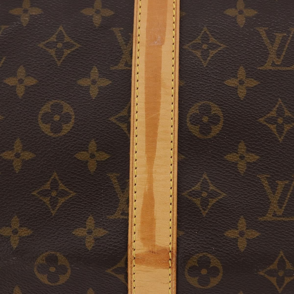 Louis Vuitton Keepall Bandouliere Monogram Canvas Brown Canvas Travel Bag Bag (Pre-Owned)