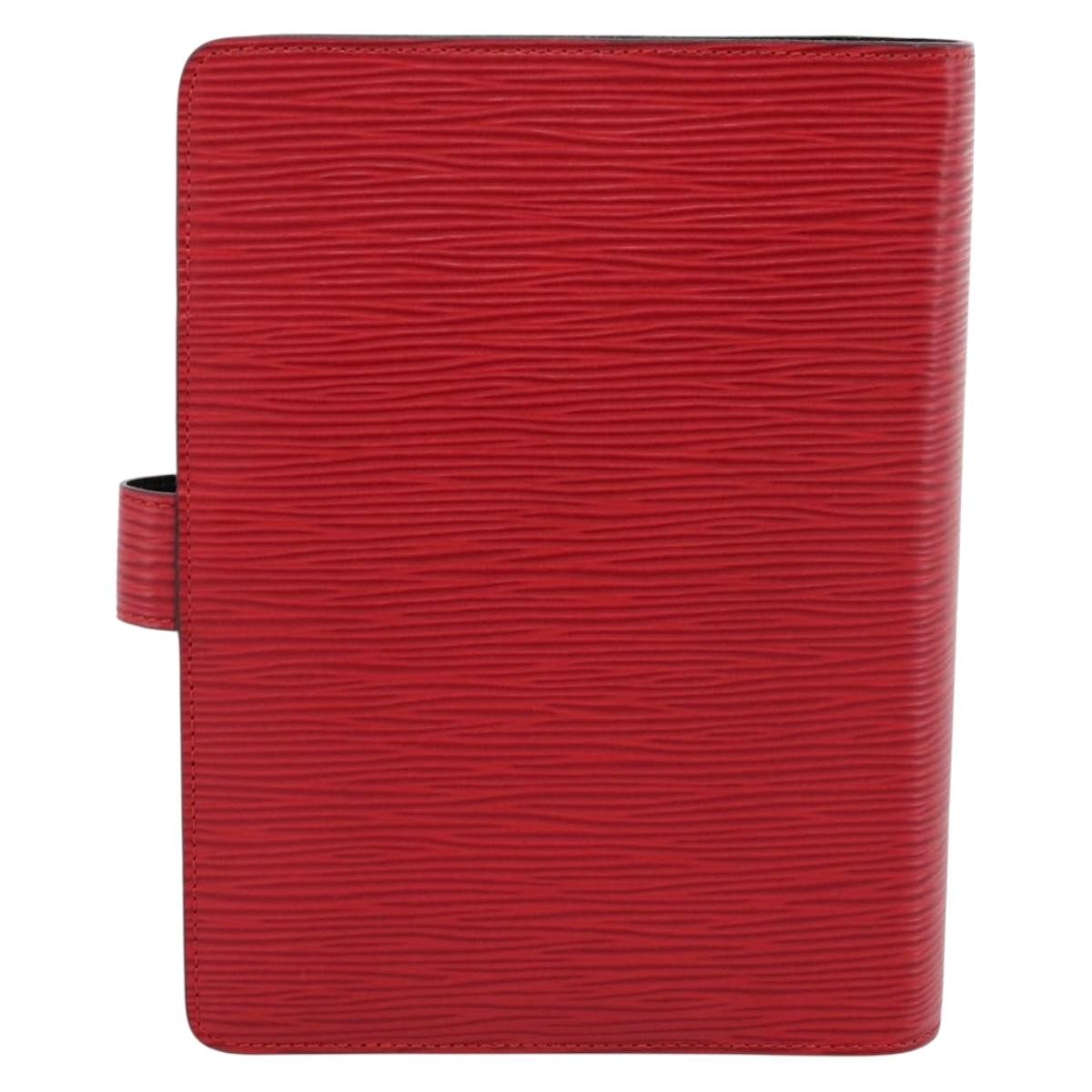 Louis Vuitton Agenda Cover Epi Red Leather Clutche & Pouche Bag (Pre-Owned)
