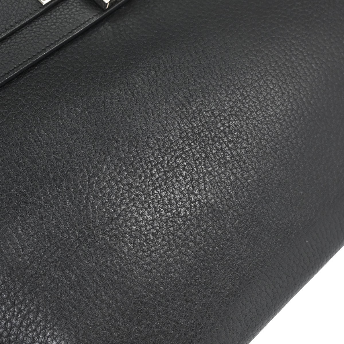 Hermes Birkin Black Togo With Palladium Hardware Black Leather Handbag (Pre-Owned)