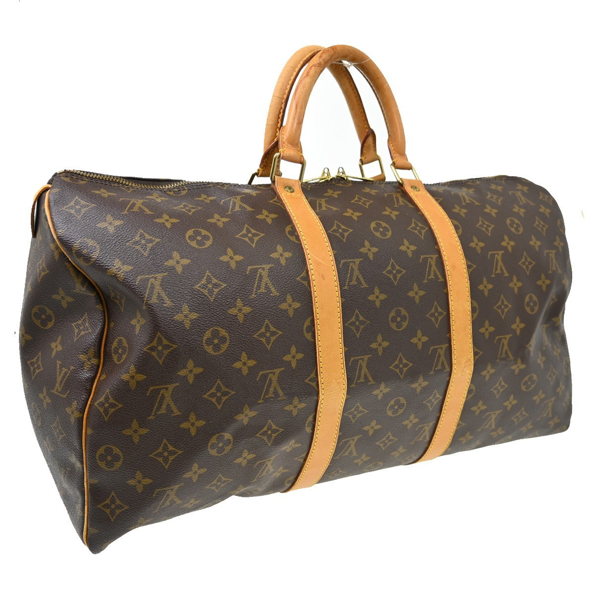 Louis Vuitton Keepall Monogram Canvas Brown Canvas Travel Bag Bag (Pre-Owned)