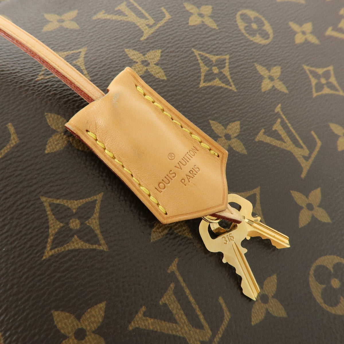 Louis Vuitton Montaigne Monogram Canvas Brown Canvas Handbag (Pre-Owned)