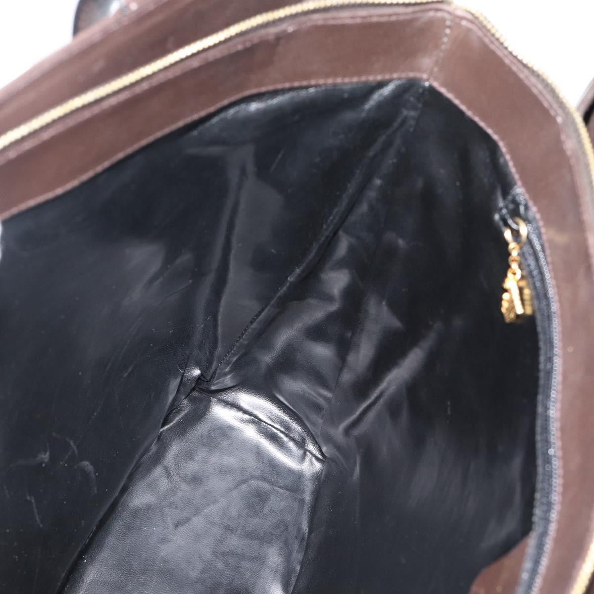 Salvatore Ferragamo Vintage Leather Brown Leather Tote Bag Bag (Pre-Owned)