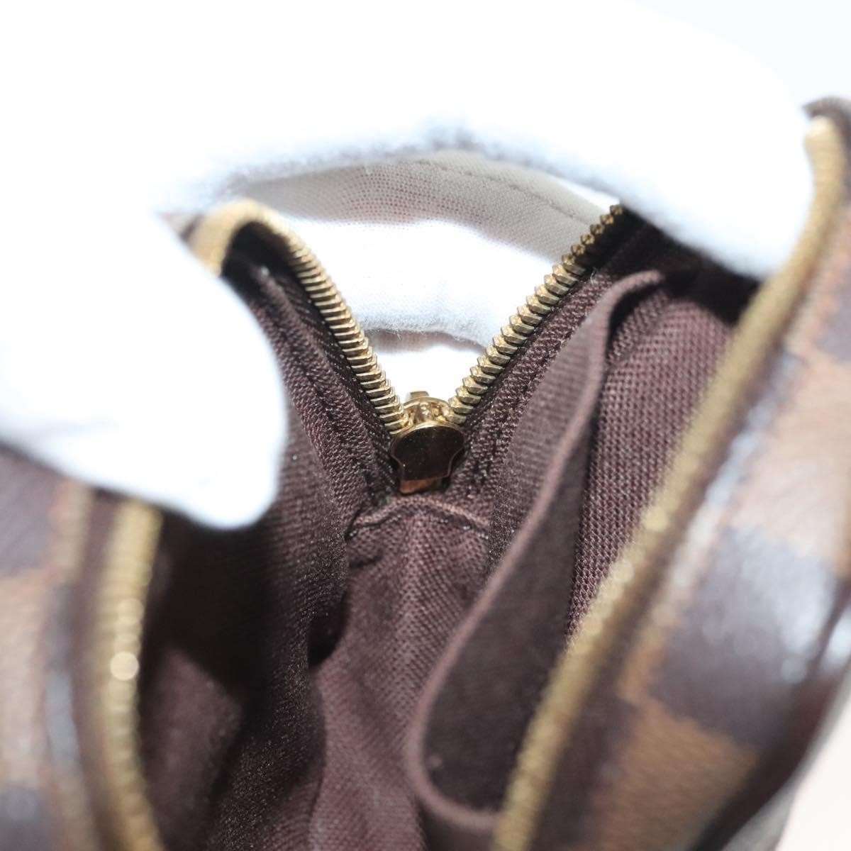 Louis Vuitton Etui Okapi Camera Case Damier Ebene Brown Canvas Clutche & Pouche Bag (Pre-Owned)