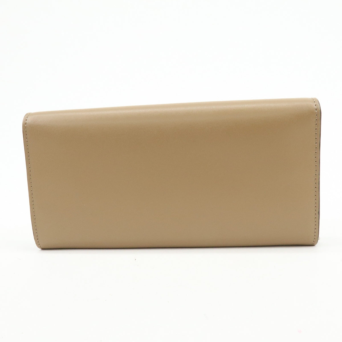 Fendi Continental Wallet On Chain Studded Leather Beige Leather Crossbody Bag Bag (Pre-Owned)