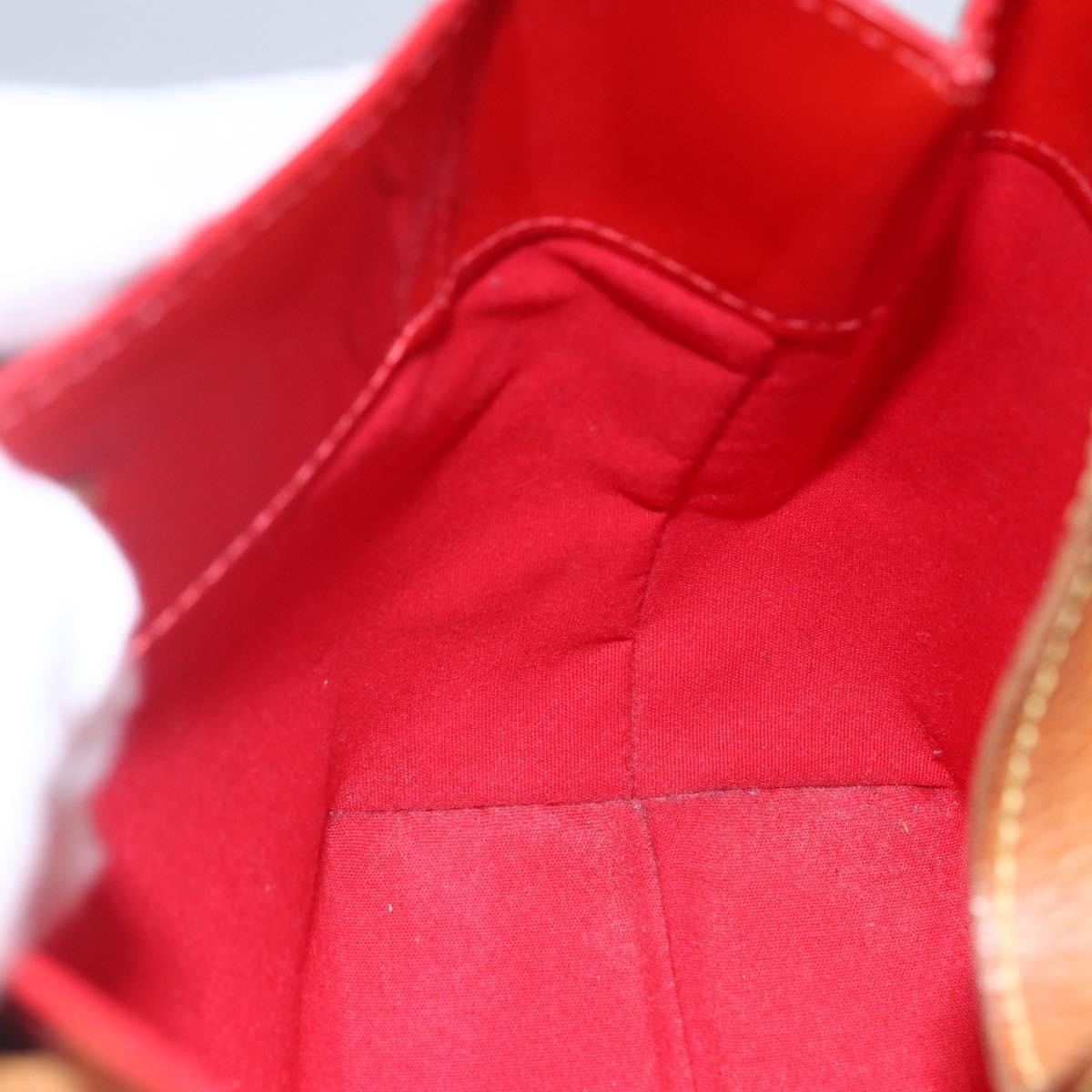 Louis Vuitton Reade Monogram Vernis Red Patent_Leather Handbag (Pre-Owned)