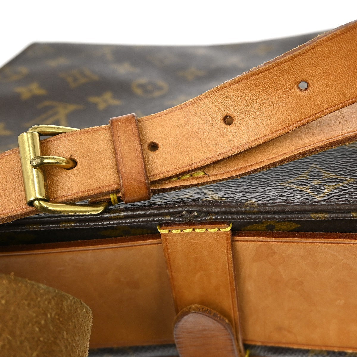 Louis Vuitton Cartouchiere Monogram Brown Canvas Shoulder Bag Bag (Pre-Owned)