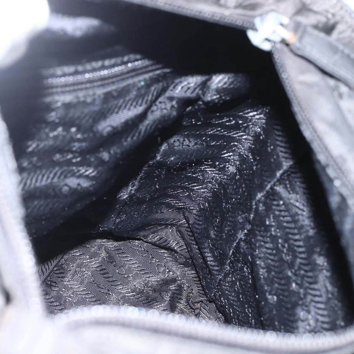 Prada Vintage Tote Tessuto Black Nylon Tote Bag Bag (Pre-Owned)