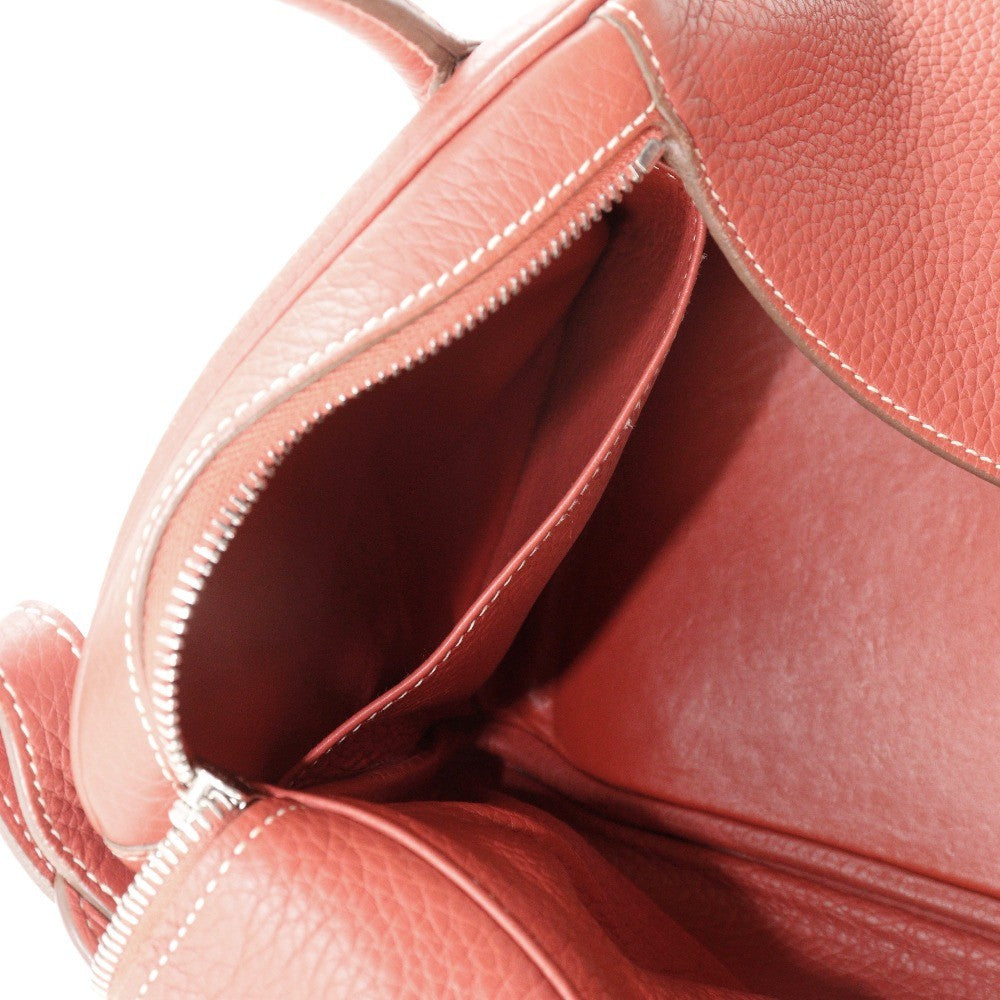 Hermes Lindy Togo Orange Leather Shoulder Bag Bag (Pre-Owned)
