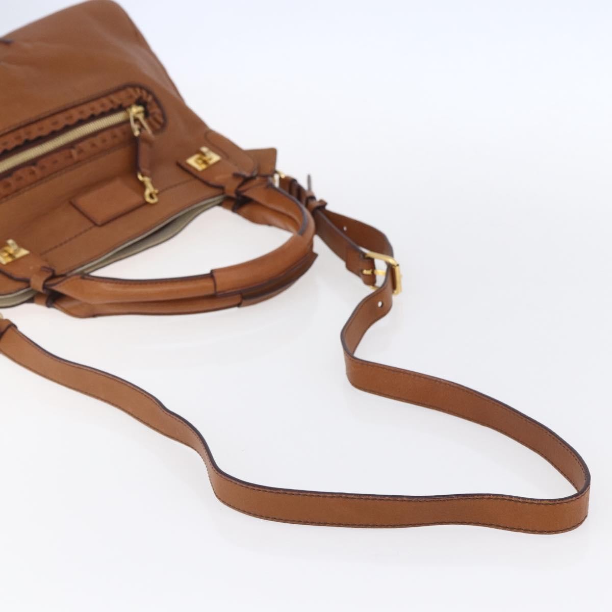 Chloe Margaret Leather Brown Leather Handbag (Pre-Owned)